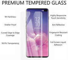 Load image into Gallery viewer, Samsung Galaxy S10+ (Plus) UV Glue Tempered Glass Screen Protector - Nano Optics