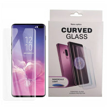 Load image into Gallery viewer, Samsung Galaxy S10+ (Plus) UV Glue Tempered Glass Screen Protector - Nano Optics