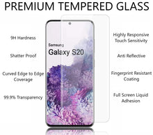 Load image into Gallery viewer, Samsung Galaxy S20 Plus UV Glue Tempered Glass Screen Protector - Nano Optics