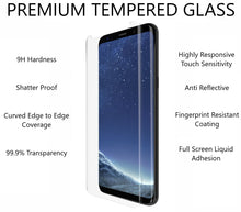 Load image into Gallery viewer, Samsung Galaxy S8 Plus UV Glue Tempered Glass Screen Protector - Nano Optics