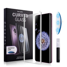 Load image into Gallery viewer, Samsung Galaxy S9+ (Plus) UV Glue Tempered Glass Screen Protector - Nano Optics