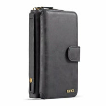 Load image into Gallery viewer, Samsung Galaxy Note 9 BRG Leather Purse 12 Card-Slot Detachable Case