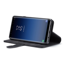 Load image into Gallery viewer, Samsung Galaxy Note 9 BRG Leather Wallet 2 Card-Slot Detachable Case