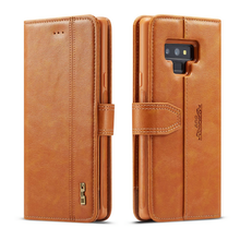 Load image into Gallery viewer, Samsung Galaxy Note 9 BRG Leather Wallet 2 Card-Slot Detachable Case