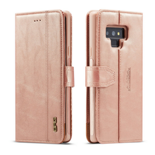Load image into Gallery viewer, Samsung Galaxy Note 9 BRG Leather Wallet 2 Card-Slot Detachable Case