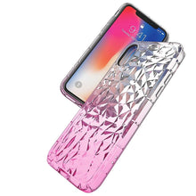 Load image into Gallery viewer, iPhone XS Max Holographic Gradient Diamond Case