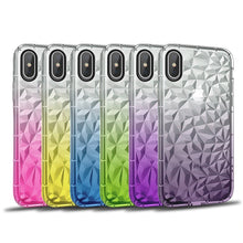 Load image into Gallery viewer, iPhone XS Max Holographic Gradient Diamond Case