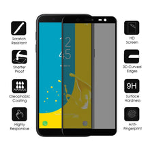 Load image into Gallery viewer, Samsung Galaxy J6 PRIVACY Screen Protector Anti-Spy No-Peep Tempered Glass