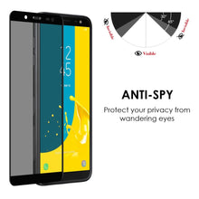 Load image into Gallery viewer, Samsung Galaxy J6 PRIVACY Screen Protector Anti-Spy No-Peep Tempered Glass