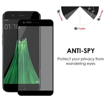 Load image into Gallery viewer, OPPO R11s PRIVACY Screen Protector Anti-Spy No Peep Tempered Glass