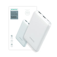 Load image into Gallery viewer, Romoss Pure 05 5000mAh Power Bank-White