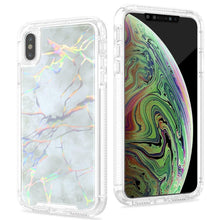 Load image into Gallery viewer, iPhone X / XS Marble Hybrid Armor Case