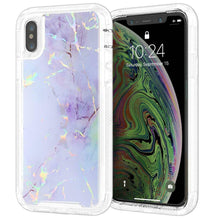 Load image into Gallery viewer, iPhone X / XS Marble Hybrid Armor Case