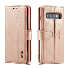 Load image into Gallery viewer, Samsung Galaxy S10 BRG Leather Wallet 2 Card-Slot Detachable Case