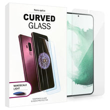 Load image into Gallery viewer, Samsung Galaxy S22+ (Plus) UV Glue Tempered Glass Screen Protector - Nano Optics
