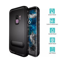 Load image into Gallery viewer, Samsung Galaxy S9 Plus Shellbox Extreme Waterproof Dot Kickstand Case