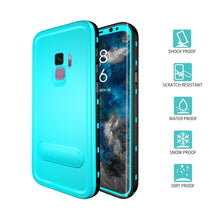 Load image into Gallery viewer, Samsung Galaxy S9 Plus Shellbox Extreme Waterproof Dot Kickstand Case