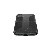 Load image into Gallery viewer, iPhone X / XS Speck Presidio Grip + Glitter Protective Case - Obsidian Black