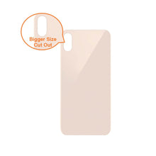 Load image into Gallery viewer, Rear Glass Replacement with Bigger Size Camera Hole Carving for iPhone XS - Gold