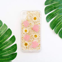 Load image into Gallery viewer, iPhone XR Dried Flower and Foil Hybrid Case