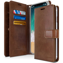 Load image into Gallery viewer, iPhone X / XS Mercury Goospery Mansoor Diary Wallet Case