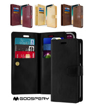Load image into Gallery viewer, iPhone X / XS Mercury Goospery Mansoor Diary Wallet Case
