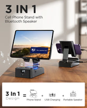 Load image into Gallery viewer, JR-MH01 Wireless Speaker with Phone Holder Black

