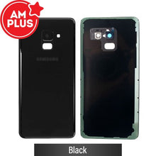 Load image into Gallery viewer, AMPLUS Rear Cover Glass For Samsung Galaxy A8 (2018) A530 (Improved Quality)-Black
