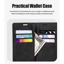 Load image into Gallery viewer, Mercury Mansoor Diary Cover Case for iPhone 15 Pro- 9 Card Pockets
