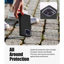 Load image into Gallery viewer, Mercury Mansoor Diary Cover Case for iPhone 15 Pro- 9 Card Pockets
