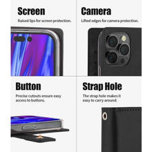 Load image into Gallery viewer, Mercury Mansoor Diary Cover Case for iPhone 15 Pro- 9 Card Pockets
