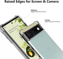 Load image into Gallery viewer, Google Pixel 7 Clear ShockProof Hard Transparent Case - Mercury Goospery
