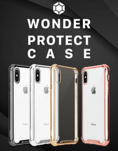 Load image into Gallery viewer, iPhone XS Max Goospery Wonder Protect Clear Metallic Bumper Case
