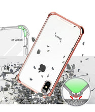 Load image into Gallery viewer, iPhone XS Max Goospery Wonder Protect Clear Metallic Bumper Case
