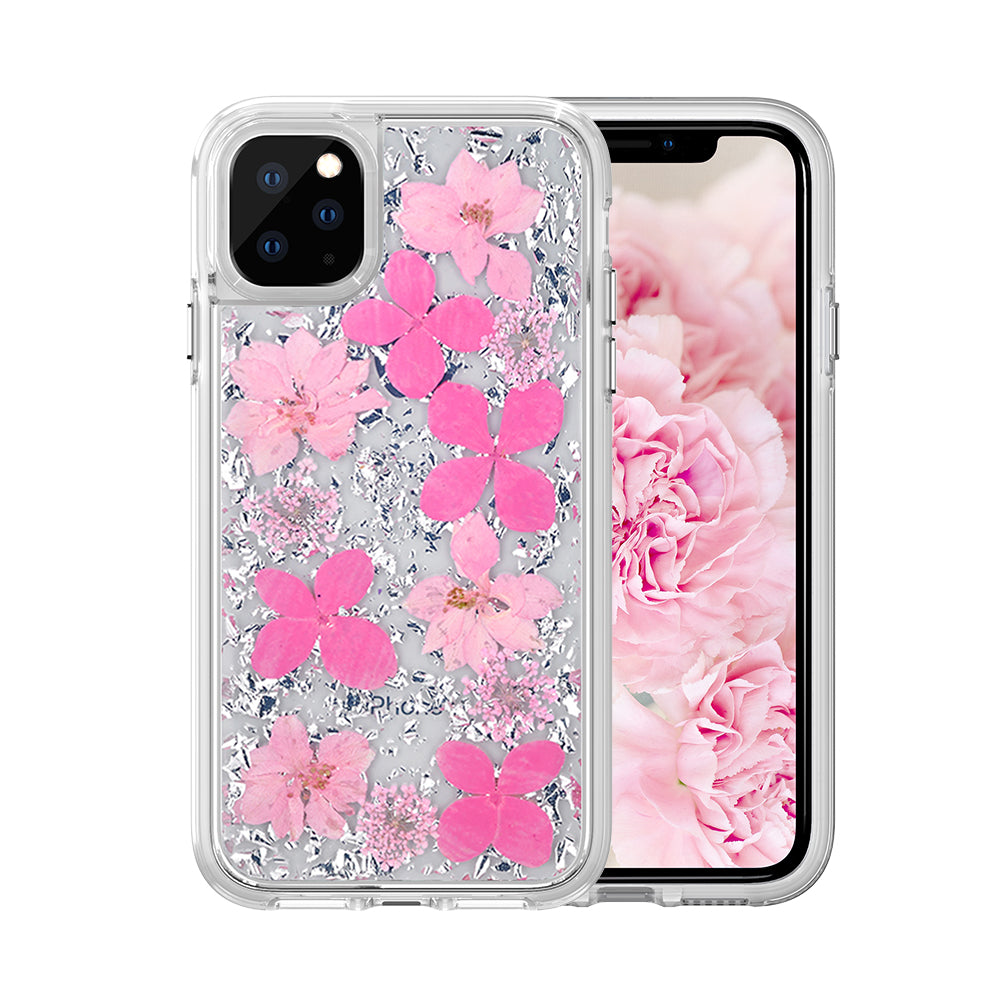iPhone X / XS Dried Flower and Foil Hybrid Case