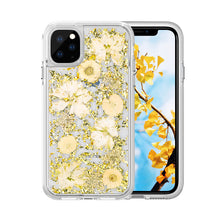 Load image into Gallery viewer, iPhone X / XS Dried Flower and Foil Hybrid Case
