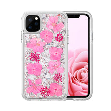 Load image into Gallery viewer, iPhone X / XS Dried Flower and Foil Hybrid Case
