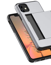 Load image into Gallery viewer, iPhone 11 Slim Armor Card Slide Case
