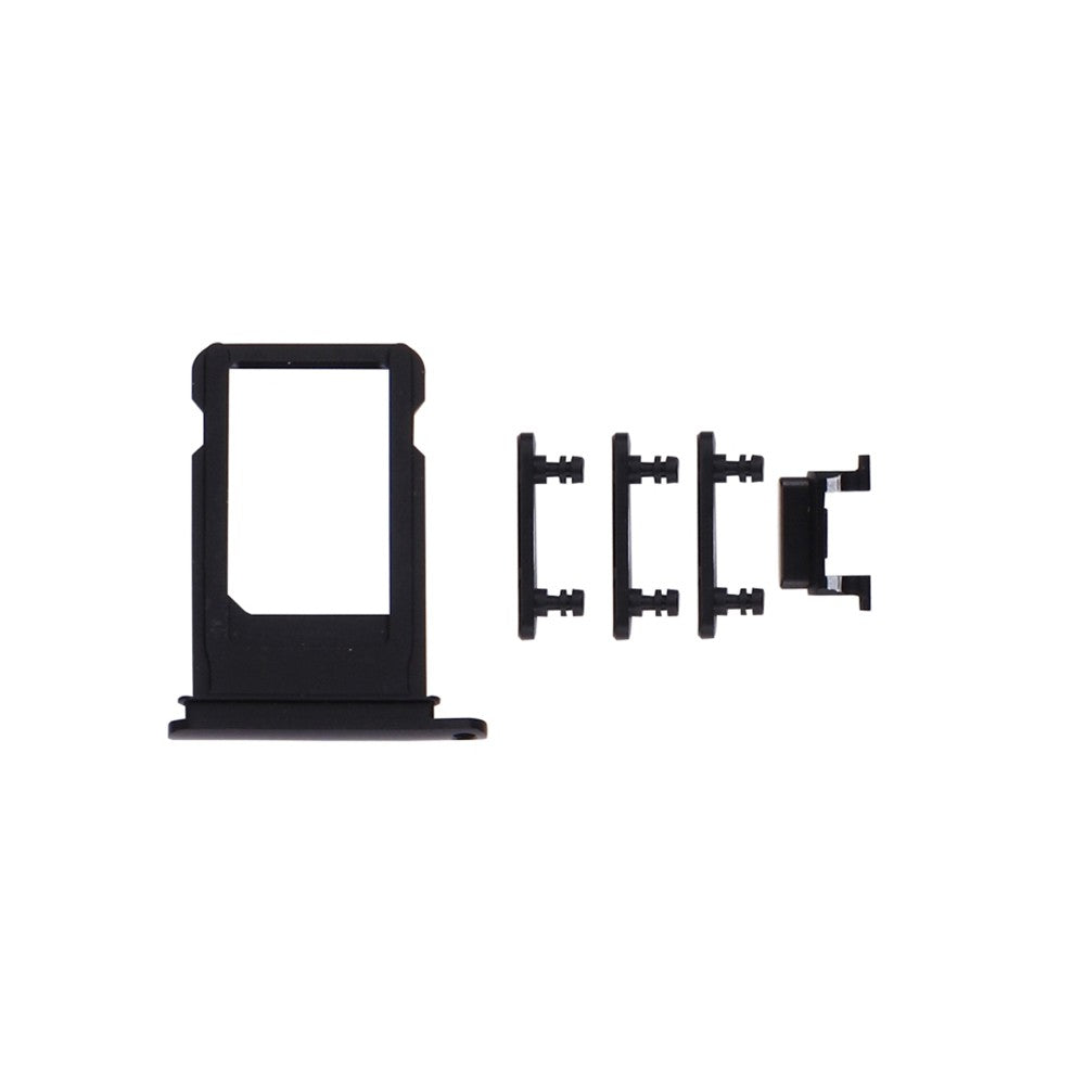 SIM Card Tray and Side Button for iPhone 7 Plus - Black