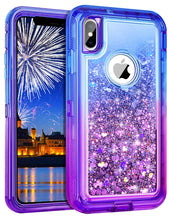 Load image into Gallery viewer, iPhone X / XS Liquid Glitter Gradient Shockproof Case
