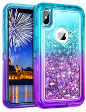 Load image into Gallery viewer, iPhone X / XS Liquid Glitter Gradient Shockproof Case
