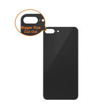 Load image into Gallery viewer, Rear Glass Replacement with Bigger Size Camera Hole Carving for iPhone 8 Plus - Black
