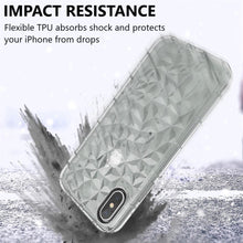 Load image into Gallery viewer, iPhone X / XS Transparent Diamond Case
