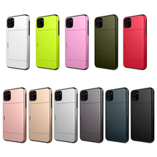 Load image into Gallery viewer, iPhone 11 Slim Armor Card Slide Case

