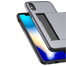 Load image into Gallery viewer, iPhone X / XS Slim Armor Card Slide Case
