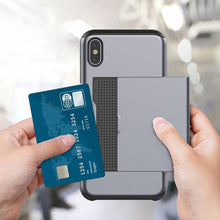 Load image into Gallery viewer, iPhone X / XS Slim Armor Card Slide Case
