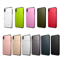Load image into Gallery viewer, iPhone X / XS Slim Armor Card Slide Case
