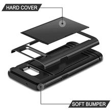 Load image into Gallery viewer, Samsung Galaxy S8 Slim Armor Card Slide Case
