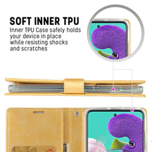 Load image into Gallery viewer, Samsung Galaxy S22 Ultra Card Holder ShockProof Wallet - Mercury Blue Moon
