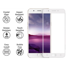 Load image into Gallery viewer, Oppo A59 Full Glue Coverage 9H Tempered Glass Screen Protector - White
